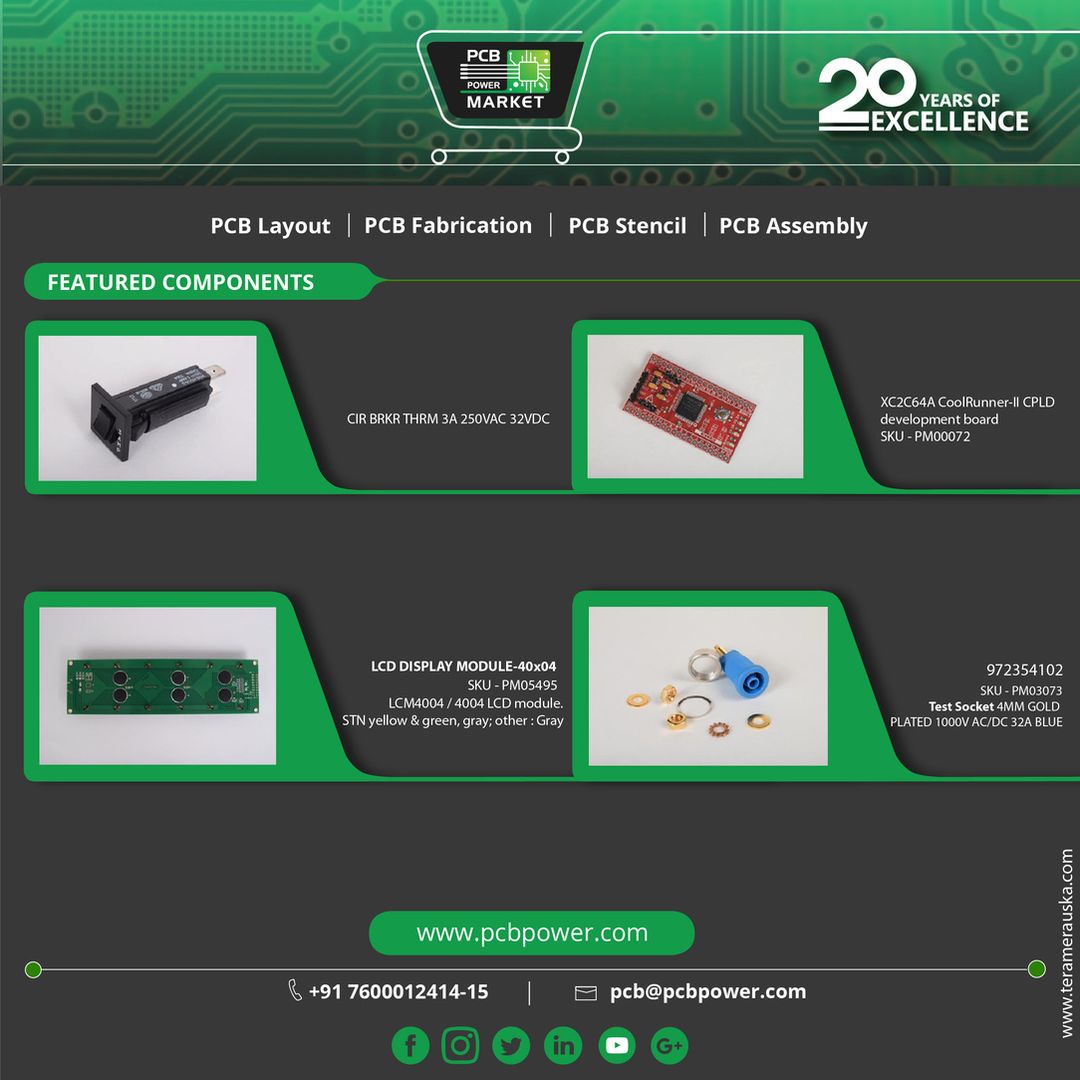 Order Your PCB Components from PCB Power Market http://www.pcbpower.com
#PCBPowerMarket #Components