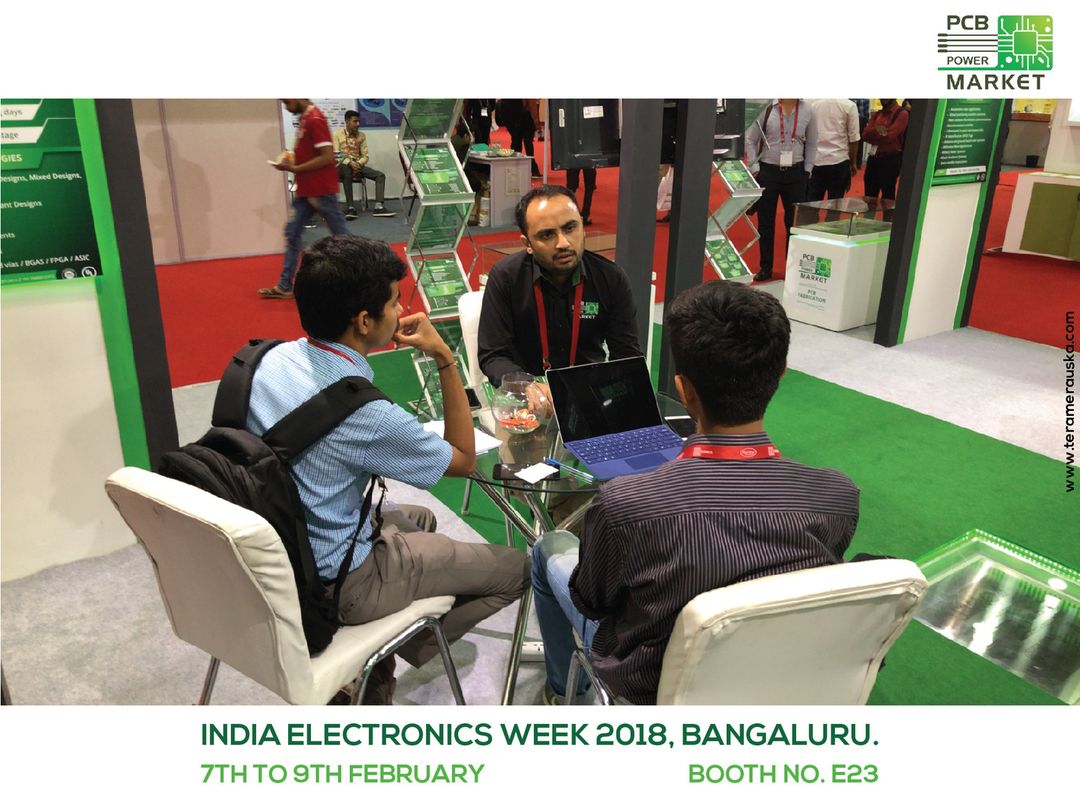 India Electronics Week 2018,
7th to 9th February,
Booth No: E23,
KTPO Trade Center,
Whitefield Industrial Area, Bangalore. #IndiaElectronicsWeek2018 #ElectronicsExpo #Bangalore #India
http://www.pcbpower.com