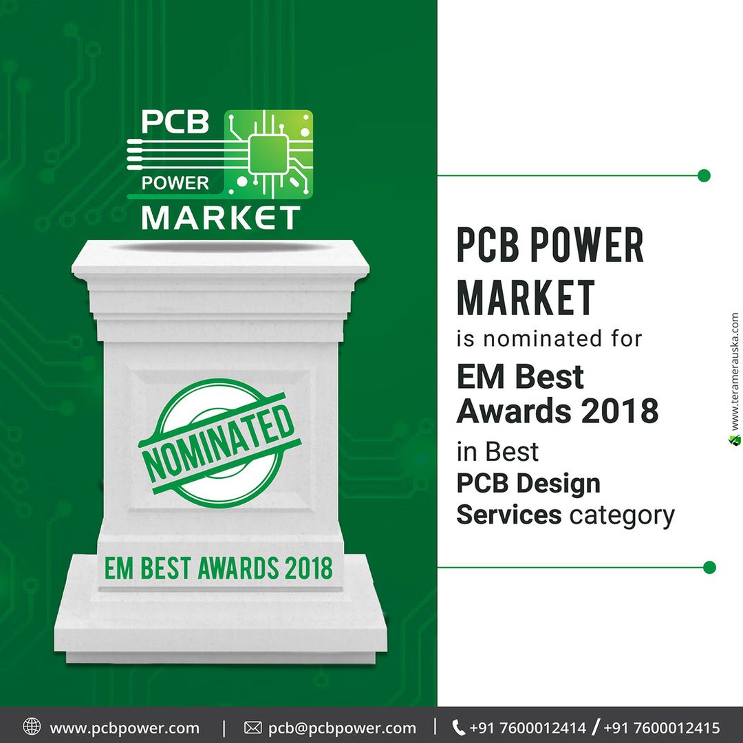 PCB Power Market is in Ahmedabad, India.
Published by Rahul Parmar · 6 mins · 
PCB Power Market is nominated for EM Best Awards 2018 in Best PCB Design Services category

#PCBFabrication #OnlinePricecalculator #PCBAssembly #TurnKeyAssembly #ConsignedAssembly #PartiallyConsignedAssembly #Electronics #Components #Resistor #RaspberryPi #PCBLayout #IAmdavad