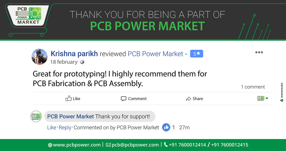 Thank you for being a part of PCB Power Market

https://www.pcbpower.com/

#PCBFabrication #OnlinePricecalculator #PCBAssembly #TurnKeyAssembly #ConsignedAssembly #PartiallyConsignedAssembly #Electronics #Components #Resistor #PCBLayout #WesuppliesPCB #QuiltyPCB #InnovatersinPCB #ManufacturingPCB #PrototypePCB #PCBPowerPCB