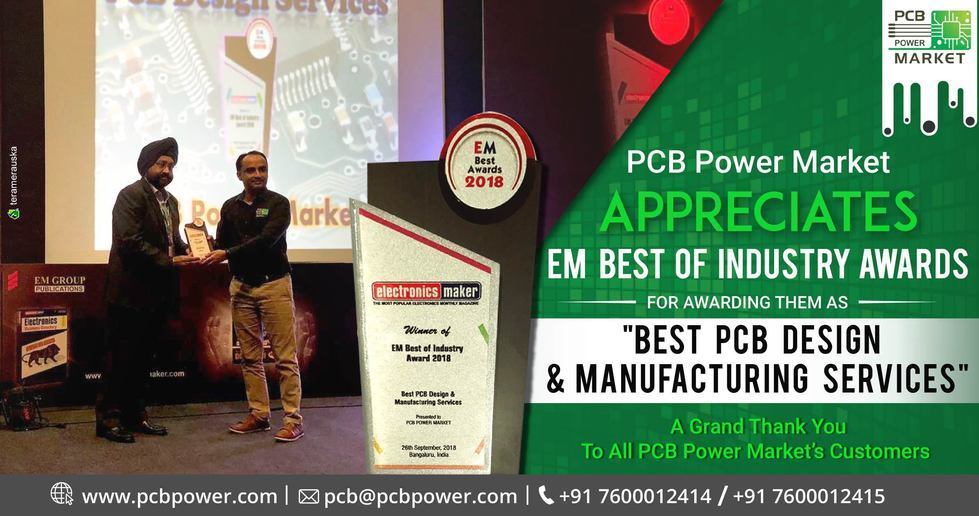 PCB Power Market appreciates EM Best of Industry Awards for awarding them as 