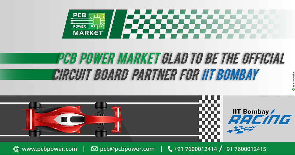 PCB Power Market glad to be the official circuit board partner for IIT Bombay

Visit Us Online: www.pcbpower.com

#OnlinePricecalculator #PCBAssembly #TurnKeyAssembly #ConsignedAssembly #PartiallyConsignedAssembly #Electronics #Components #Resistor #PCBLayout #car #carracing #racing #race #circuits #resistors #powermarkets