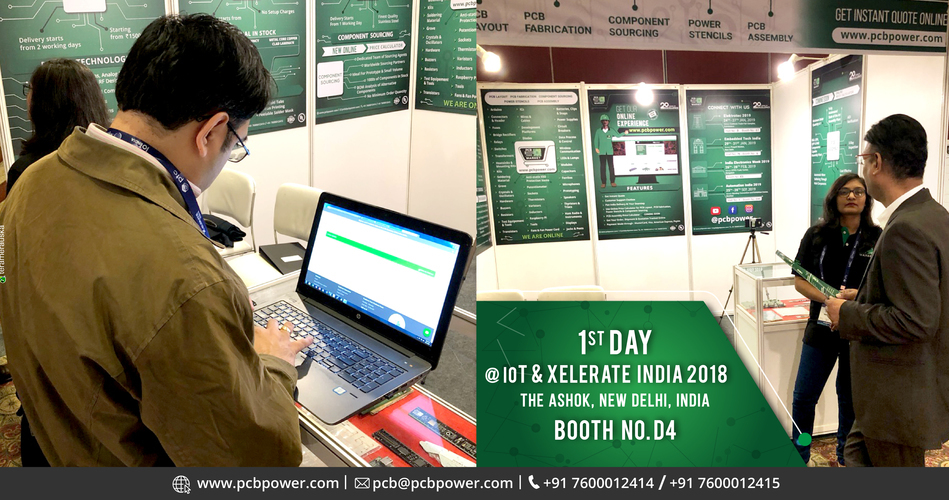 Day 1 IOT India & Xelerate 2018 Expo

4-5 December 2018
The Ashok, New Delhi, India
Booth No. D4

Visit Us Online: https://www.pcbpower.com/

#OnlinePricecalculator #PCBAssembly #TurnKeyAssembly #ConsignedAssembly #PartiallyConsignedAssembly #Electronics #Components #Resistor #PCBLayout #IoT #exhibition #booth