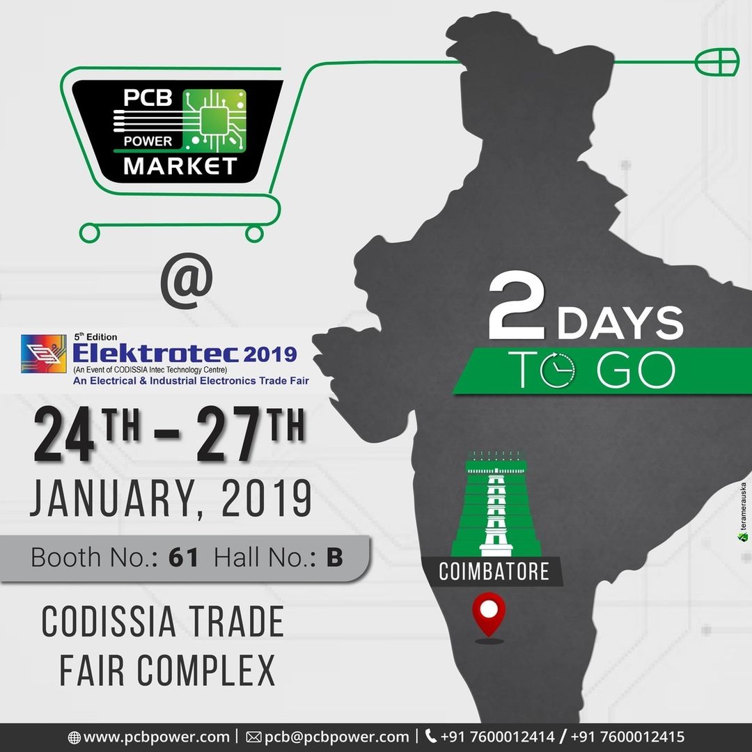 An electrical & industrial electronics trade fair
Elektrotec 2019

2 Days to Go

Booth No.: 61
Hall No.: B

24th to 27th January 2019

https://www.pcbpower.com/

#pcbmanufacturer #pcbassembly #assembly #electronics #components #resistor #pcblayout #pcbfabrication #printedcircuitboard #pcbmanufacturinginindia #pcbfabricationprocess #pcbboardmaterial #pcbonlinecalculator #pcbelectroniccircuitboard #pcbonlinestore #pcbcomponentsourcingmaterial #pcbassemblyprocess #elektrotec