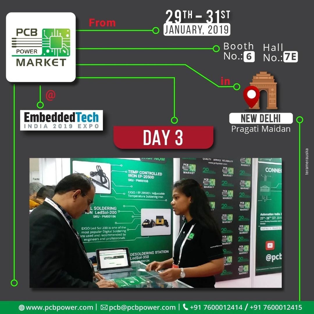PCB Power Market at Embedded Tech India 2019 Expo

3rd DAY

Booth No.: 6
Hall No.: 7E

29th to 31st January 2019

https://www.pcbpower.com/

#pcbmanufacturer #pcbassembly #assembly #electronics #components #resistor #pcblayout #pcbfabrication #printedcircuitboard #pcbmanufacturinginindia #pcbfabricationprocess #pcbboardmaterial #pcbonlinecalculator #pcbelectroniccircuitboard #pcbonlinestore #pcbcomponentsourcingmaterial #pcbassemblyprocess #elektrotec