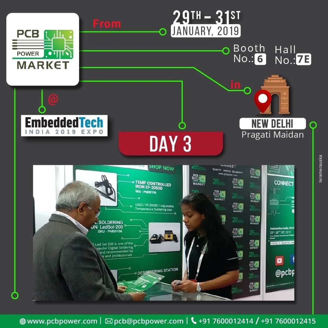 PCB Power Market at Embedded Tech India 2019 Expo

3rd DAY

Booth No.: 6
Hall No.: 7E

29th to 31st January 2019

https://www.pcbpower.com/

#pcbmanufacturer #pcbassembly #assembly #electronics #components #resistor #pcblayout #pcbfabrication #printedcircuitboard #pcbmanufacturinginindia #pcbfabricationprocess #pcbboardmaterial #pcbonlinecalculator #pcbelectroniccircuitboard #pcbonlinestore #pcbcomponentsourcingmaterial #pcbassemblyprocess #elektrotec
