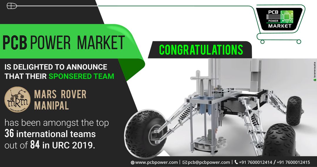PCB Power Market is delighted to announce that their sponsered team Mars Rover Manipal - MRM

https://www.pcbpower.com/

#components #assembler #manufacturing #resistors #orderonline #pcbmanufacturer #pcbassembly #assembly #electronics #resistor #pcblayout #pcbfabrication #pcbonlinestore #team