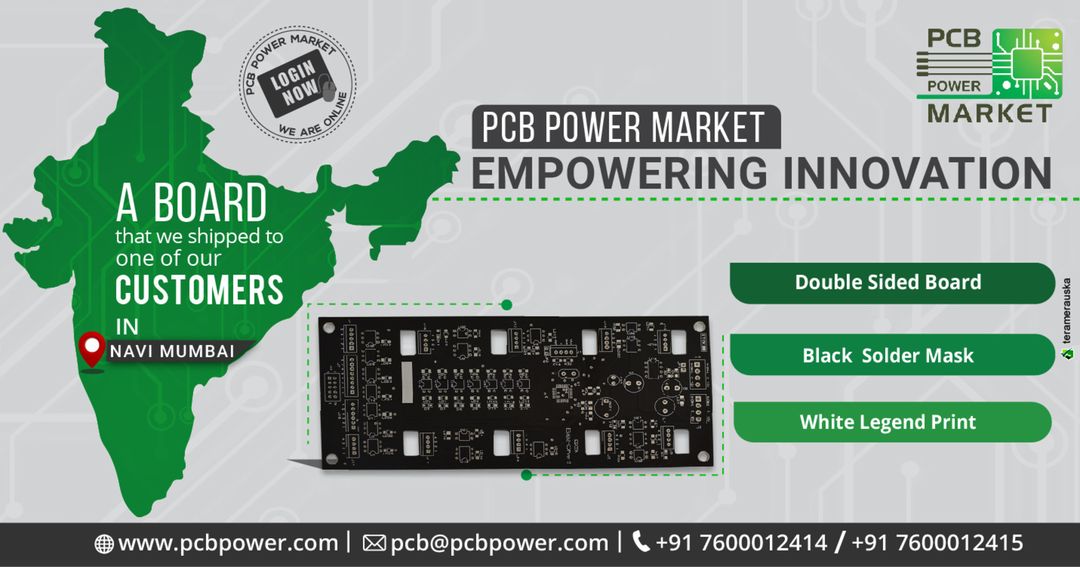 PCB Power Market
A board that we shipped to one of our customers in Navi Mumbai
Login now to shop online: https://www.pcbpower.com/Pcbpower/sign-in

https://www.pcbpower.com/market

#components #scienceandenvironment #onlineshopping #assembler #booths #manufacturing #powermarkets #resistors #pcbmanufacturer #pcbassembly #assembly #electronics #resistor #pcblayout #pcbfabrication #printedcircuitboard #pcbmanufacturinginindia #pcbfabricationprocess #pcbboardmaterial #pcbonlinecalculator #pcbelectroniccircuitboard #pcbonlinestore #pcbassemblyprocess #elektrotec