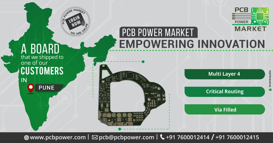 PCB Power Market - Empowering Innovation

A Board that we shipped to one of our customers in Pune, Maharashtra

Multi Later 4 | Critical Routing | Via Filled

Visit website: https://pcbpower.com
Email: pcb@pcbpower.com | Call: +91-7600012414, 15

#components #scienceandenvironment #onlineshopping #assembler #booths #manufacturing #powermarkets #resistors #pcbmanufacturer #pcbassembly #assembly #electronics #resistor #pcblayout #pcbfabrication #printedcircuitboard #pcbmanufacturinginindia #pcbfabricationprocess #pcbboardmaterial #pcbonlinecalculator #pcbelectroniccircuitboard #pcbonlinestore #pcbassemblyprocess #elektrotec #pcbuild #pcbuilding #pcbdesign #pcbuilder #circuitbasics

Ahmedabad, India Gandhinagar, Gujarat Mumbai, Maharashtra Chennai, India Delhi, India Banglore City Vadodara, Gujarat, India Old City (Hyderabad, India) Kolkata, India गुलाबी नगर, जयपुर : Pink City, Jaipur Udaipur, Rajasthan