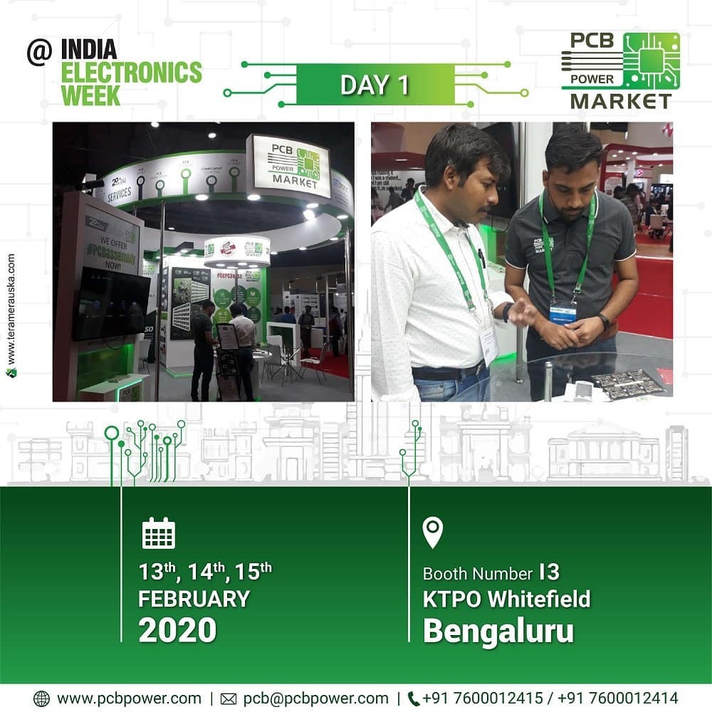 The first day of India Electronics Week Expo got off to a great start at the technology capital of India, Bengaluru.

Come visit us at Booth No I3. KTPO, Whitefield, Bengaluru

#indiaelectronicsweek #iotshow #pcbassembly #iew2020 #pcbpowermarket #Bengaluru #iew #bePCBwise
