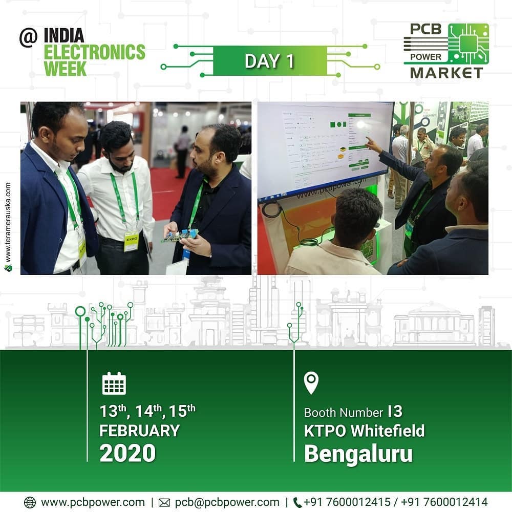 Meanwhile, on the exhibition floor, PCB Power Market with the biggest suppliers from across the global electronics industry is showcasing everything from electronic product components to designing tools and electronic manufacturing devices.

Here’s just a glimpse of what’s on show.

#indiaelectronicsweek #iotshow #pcbassembly #iew2020 #pcbpowermarket #Bengaluru #iew #bePCBwise