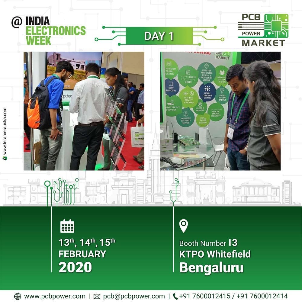 At the India Electronics Week, PCB Power Market is highlighting its new range of products and services.

Come and visit us at Booth No I3. KTPO, Whitefield, Bengaluru

#KTPO #pcboards #indiaelectronicsweek #iotshow #pcbassembly #iew2020 #pcbpowermarket #Bengaluru #iew #bePCBwise