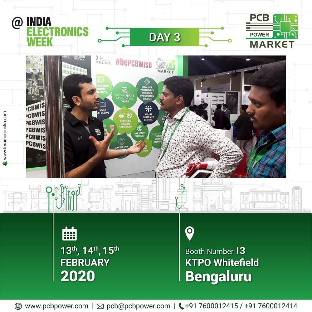 Truly amazing experience at #IndiaElectronicsWeek!

Drop by booth I-3 to connect with us and have your technical questions answered!

#pcbassembly #iotshow #KTPO #iew #pcboards #bePCBwise #pcbpowermarket #Bengaluru