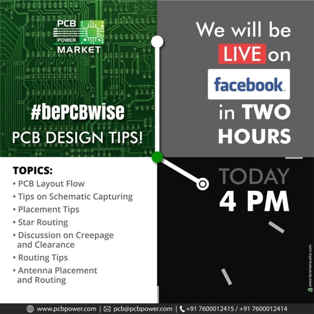 Set your watches to 4 pm
We will be live, very soon

#MakeInIndia #Lockdown4 #PCBPowerMarket #bepcbwise #PCBAssembly #PCBManufacturing