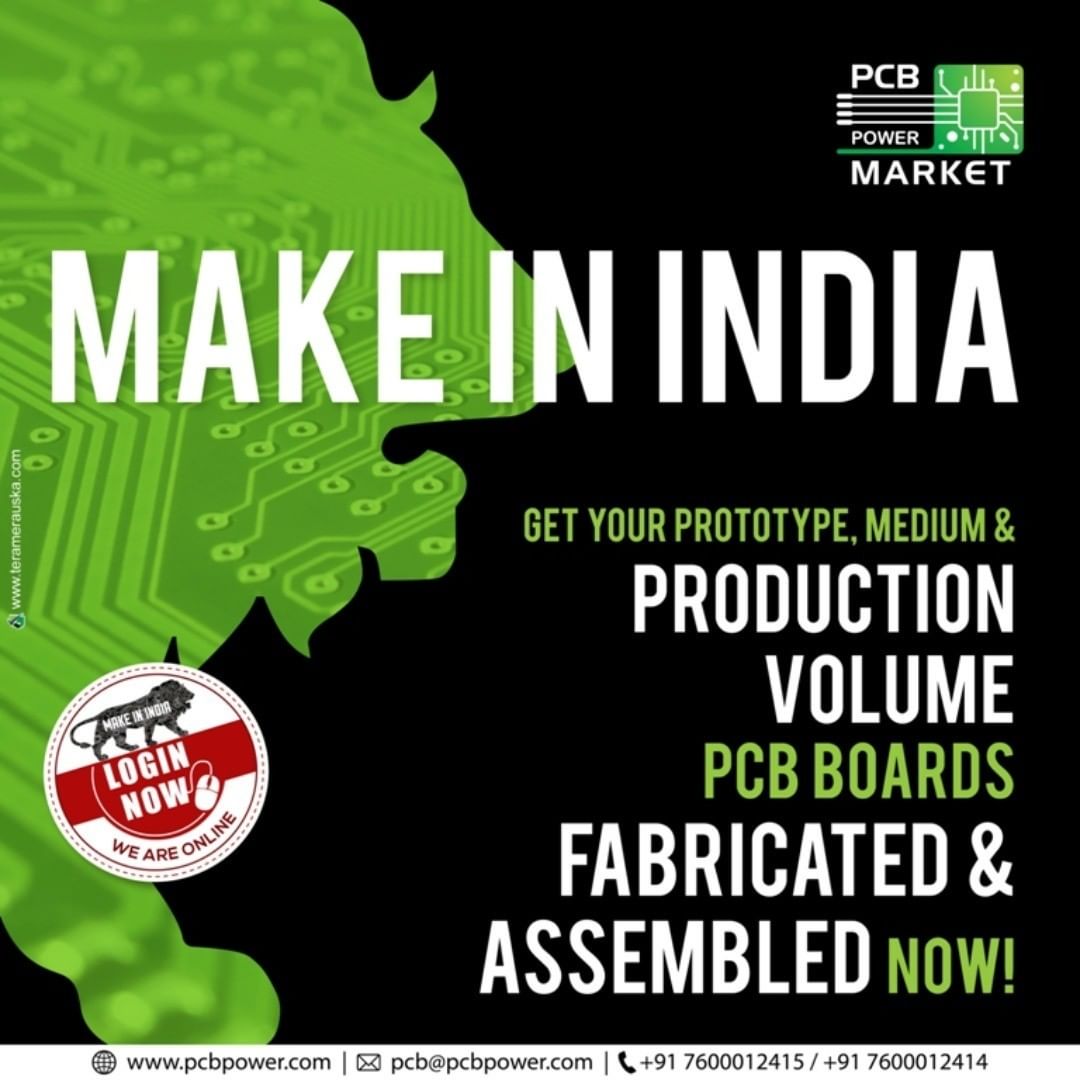 Our nation's strength lies in buying Make in India products
PCB Power is ready for your orders!

#MakeInIndia #Lockdown4 #PCBPowerMarket #bepcbwise #PCBAssembly #PCBManufacturing #pcbdesign #pcb #printedcircuitboard #electricalengineering #electronicsengineering #pcblayout #soldering