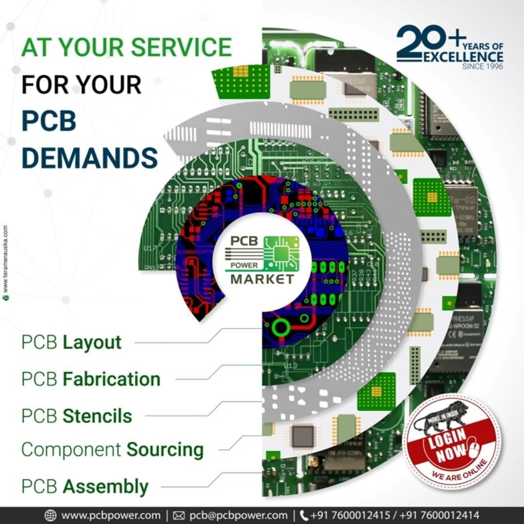 Complete your requirement of PCB with us.
We are just a click away - www.pcbpower.com

#MakeInIndia #Lockdown4 #PCBPowerMarket #bepcbwise #PCBAssembly #PCBManufacturing #pcbdesign #pcb #printedcircuitboard #electricalengineering #electronicsengineering #pcblayout #soldering