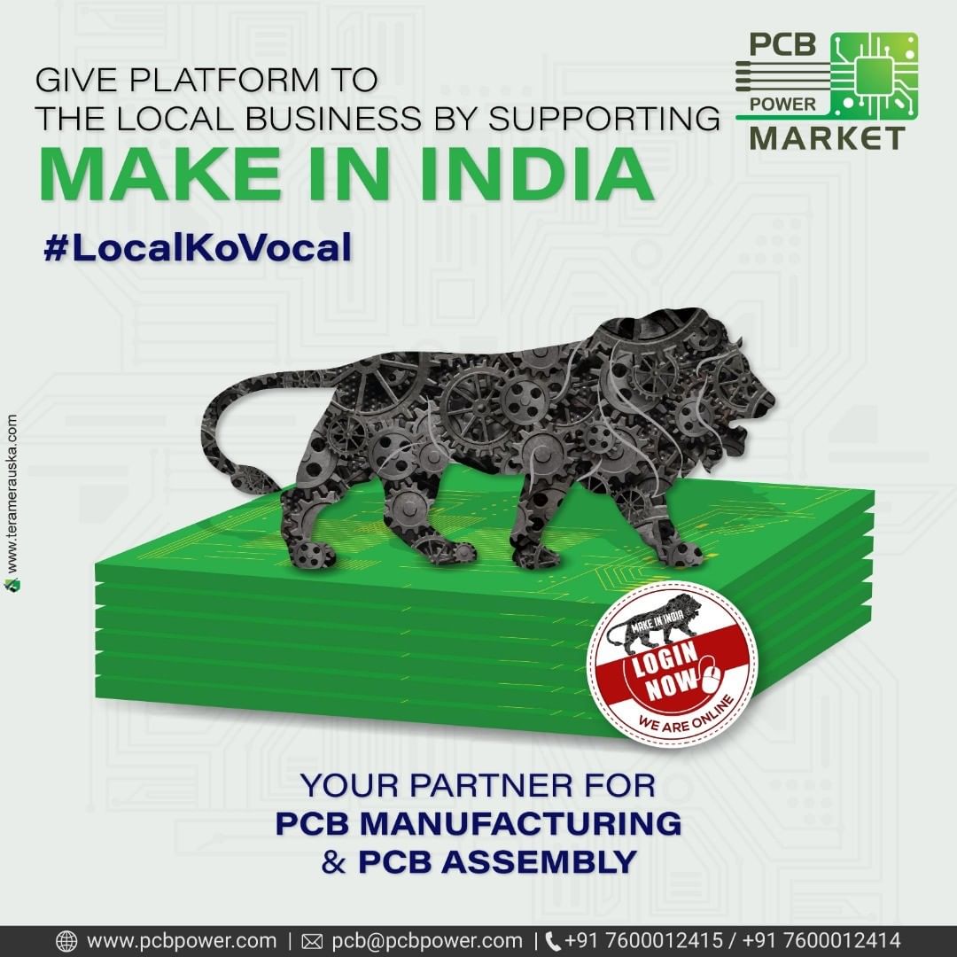 PCB Power's vision is to contribute to the PCB manufacturing in India.

We look forward for a broader mission after our 25+ years of being in PCB business, supplying PAN India.

We pledge to support the Government of India - BE SELF RELIANT.

Actively encouraging the production and usage of Indian manufactured PCB's in the country.

https://www.pcbpower.com/

#bePCBwise #MakeInIndia #PCBPowerMarket #PCBAssembly #PCBManufacturing #pcbdesign #pcb #printedcircuitboard #electricalengineering #electronicsengineering #pcblayout #embeddedhardware #ceramicPCB #PCBsoldering #LocalKoVocal