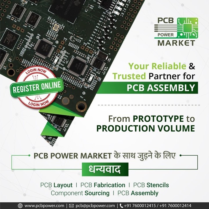 We are your Indian partner since 1996 with the vision of becoming the integrated electronics, design, and manufacturing partner of all Indian innovators. Our PCB Assembly service is the leap forward to enable our customers so that we can work towards our mission of empowering Indian innovators in the electronics industry by becoming the foundation of their products and services.

We have proudly served large, medium, small enterprises, and hobbyists in 250+ cities in India.

PCB POWER MARKET के साथ जुड़ने के लिए धन्यवाद! Register with us today and let us take India to the next level of innovation together

https://www.pcbpower.com/Pcbpower/sign-in

#BePCBWise #MakeInIndia #SupportMakeInIndia #pcbmanufacturers #electronics #pcbelectronics #pcbdesigners #PCBPowerMarket #pcbassembly #pcbmanufacturing #pcbdesign #pcb #printedcircuitboard #electricalengineering #electronicsengineering #pcblayout #ceramicpcb #pcbsoldering #LocalKoVocal #BeVocalForLocal