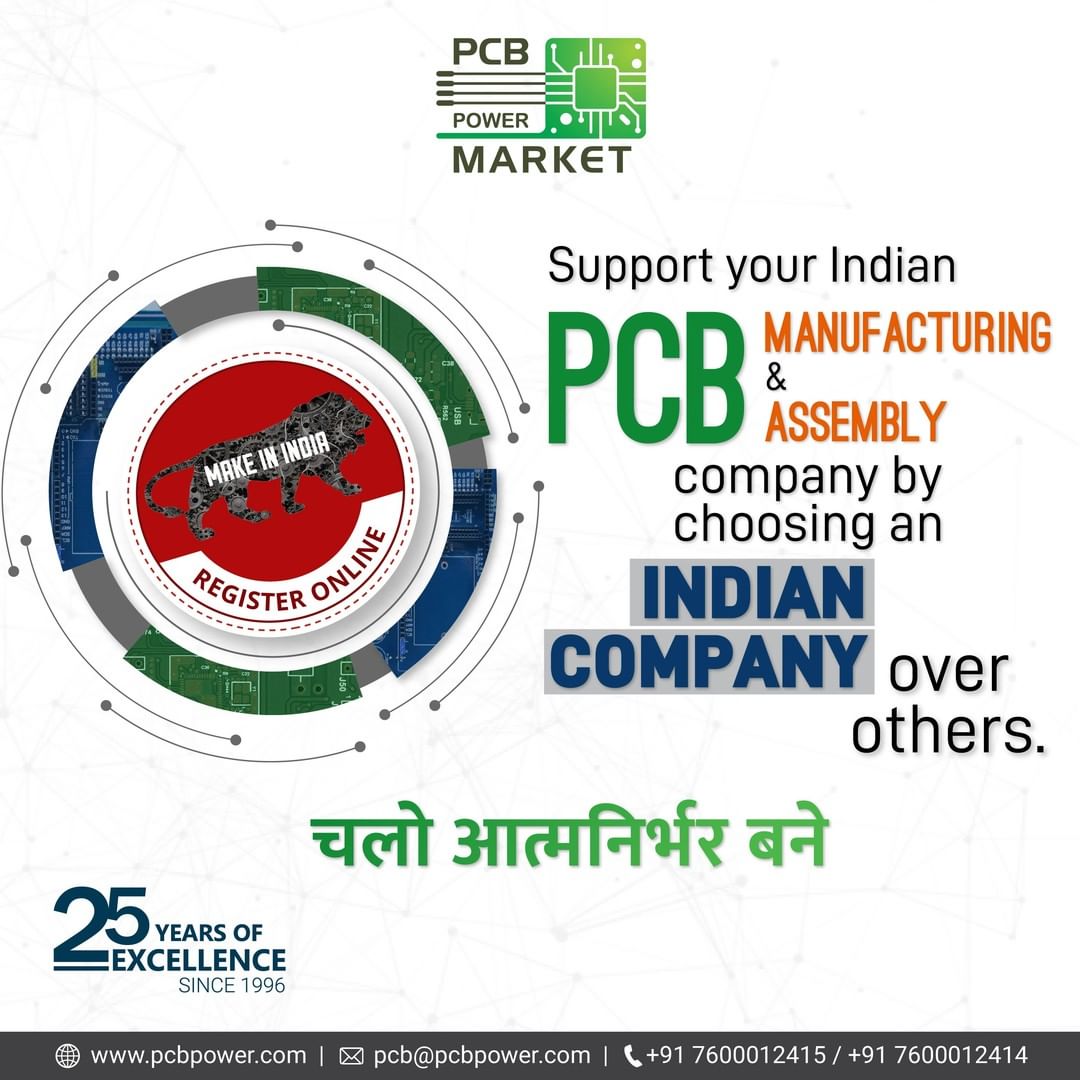 Our association with our customers across India has helped us work towards our mission of enabling innovation in India by providing a transparent online PCB pricing platform and a state of the art bare board manufacturing and assembly facility in the state of Gujarat, India. We are thrilled to be the manufacturing partner of various large, medium, and small enterprises across industries in India so that all of us can uplift India and carve a space in the global electronics industry.

We believe in Make in India and are proud to be the Indian manufacturing partner of our customers.

https://www.pcbpower.com/Pcbpower/sign-in

#BePCBWise #MakeInIndia #SupportMakeInIndia #pcbmanufacturers #electronics #pcbelectronics #pcbdesigners #PCBPowerMarket #pcbassembly #pcbmanufacturing #pcbdesign #pcb #printedcircuitboard #electricalengineering #electronicsengineering #pcblayout #ceramicpcb #pcbsoldering #LocalKoVocal #BeVocalForLocal