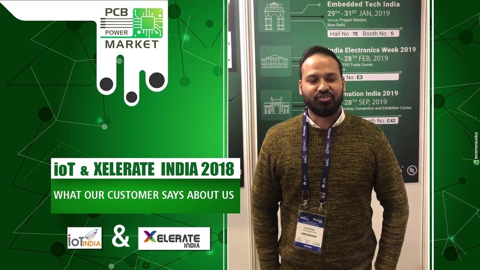 IOT India & Xelerate 2018 Expo

What our customer says about us

Nayab Kidwai
Eron Energy PVT LTD

Visit Us Online: https://www.pcbpower.com/

#OnlinePricecalculator #PCBAssembly #TurnKeyAssembly #ConsignedAssembly #PartiallyConsignedAssembly #Electronics #Components #Resistor #PCBLayout #IoT #exhibition #booth