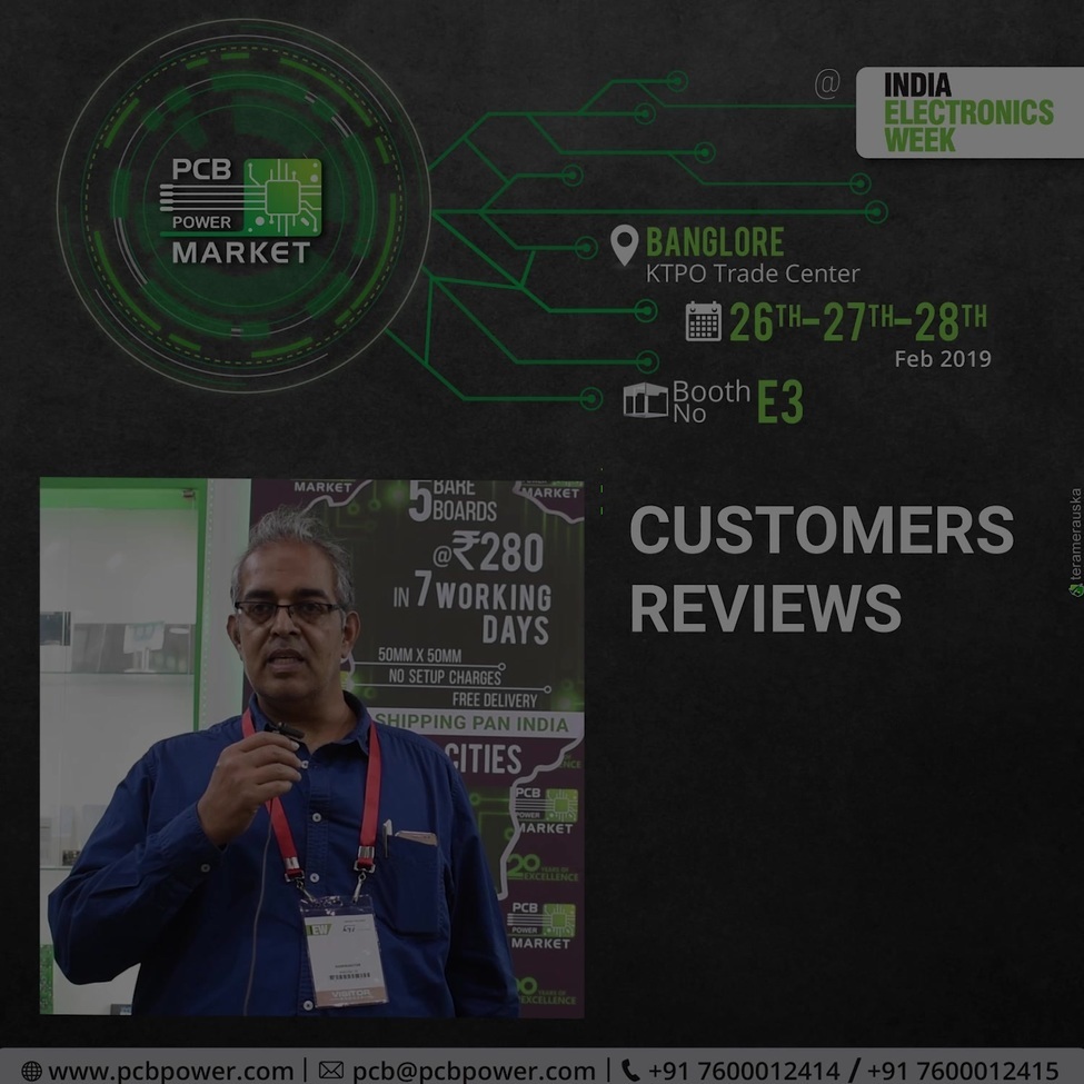 PCB Power Market Testimonial, Feedback & Appreciation

Mr. Badrinarayan
Winglobal tek

https://www.pcbpower.com/

#pcbmanufacturer #pcbassembly #assembly #electronics #components #resistor #pcblayout #pcbfabrication #printedcircuitboard #event #IndiaElectronicsWeek #booth #testimonial #feedback #review #testimonialcustomer #appreciation