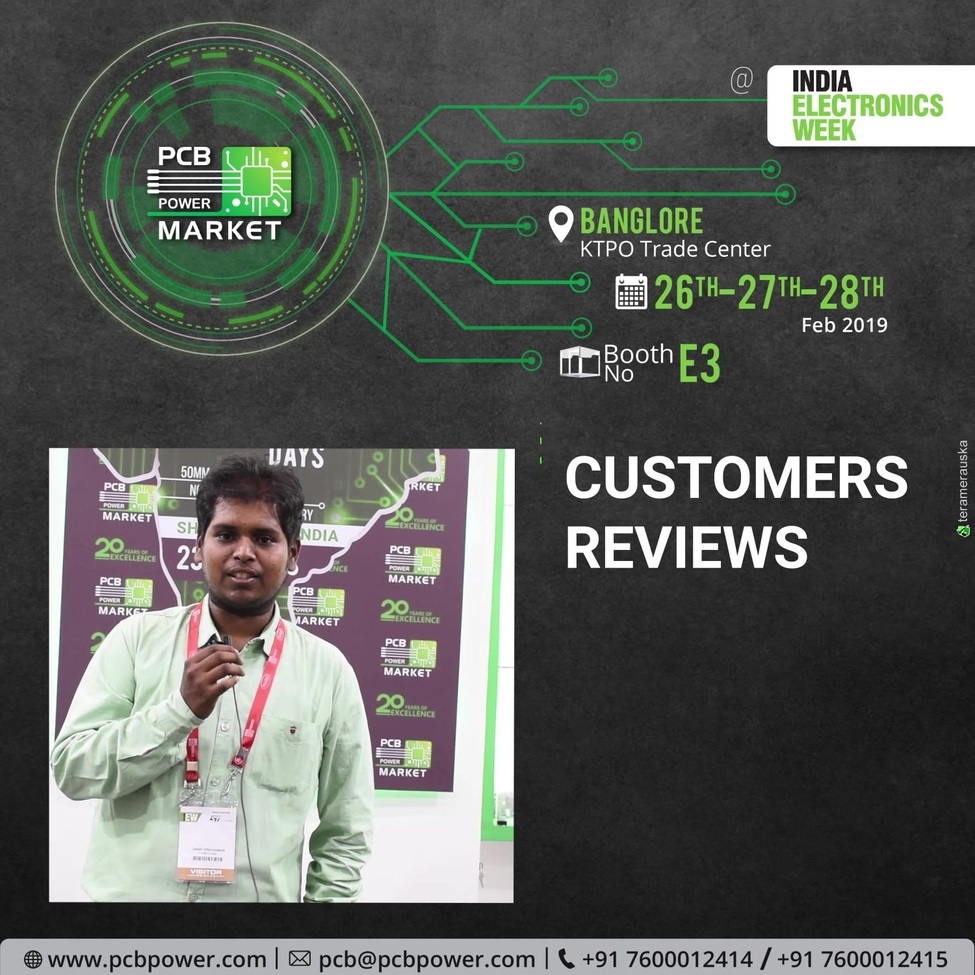 PCB Power Market Testimonial, Feedback & Appreciation

Mr. Sanjay Uthayasankar
SP Robotic Works

https://www.pcbpower.com/

#pcbmanufacturer #pcbassembly #assembly #electronics #components #resistor #pcblayout #pcbfabrication #printedcircuitboard #event #IndiaElectronicsWeek #booth #testimonial #feedback #review #testimonialcustomer #appreciation
