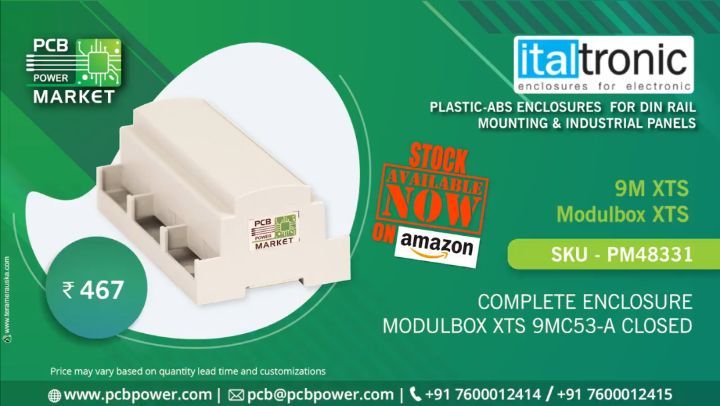 Italtronic 9M XTS Modulbox XTS (Din Rail Mounting Enclosure)

Complete Enclosure Modulbox XTS 9MC53-A Closed

Order Now on Amazon: https://www.amazon.in/dp/B082974VXY

#pcbpowermarket #bePCBwise #Enclosure #onlinepcb #amazon #Italtronic #Modulbox