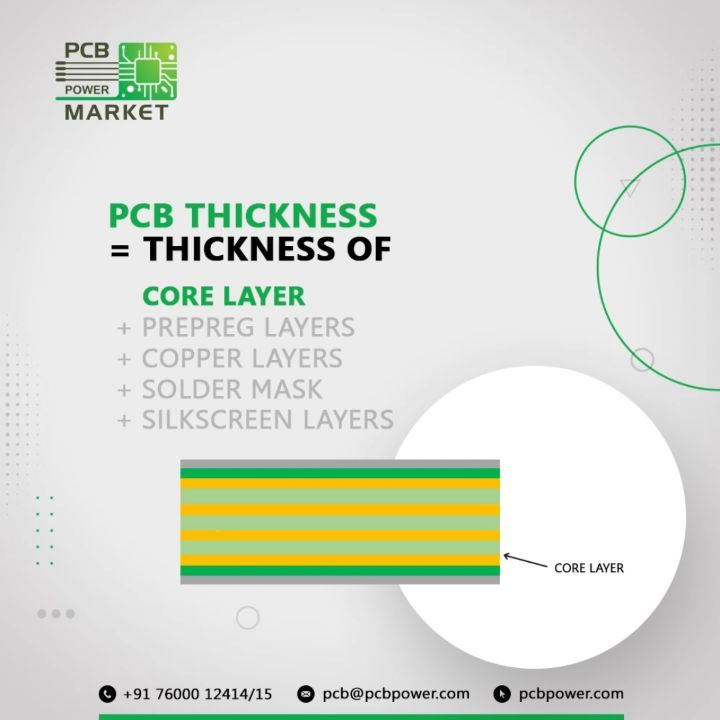 The thickness of a Printed Circuit Board is the sum of the thickness of different layers making up the board. For further details, 

visit - https://www.pcbpower.com/blogdetail/importance_of_pcb_thickness

#BePCBWise #MakeInIndia #SupportMakeInIndia #pcbmanufacturers #electronics #pcbelectronics #pcbdesigners #PCBPowerMarket #pcbassembly #pcbmanufacturing #pcbdesign #pcb