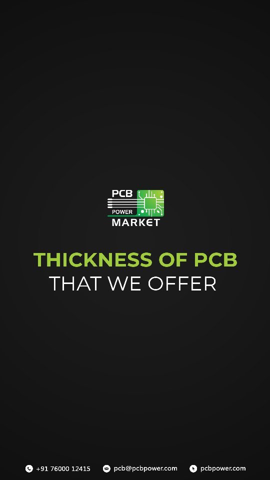 PCB Thickness is very crucial factor that becomes the deciding factor of a lot of things for a PCB.

PCBIndia provides thickness of PCB ranging from 0.3mm - 3.2mm depending on your executional needs.

To know more, visit - www.pcbpower.com

#pcbthickness #BePCBWise #MakeInIndia #SupportMakeInIndia #pcbmanufacturers #electronics #pcbelectronics #pcbdesigners #PCBPowerMarket #pcb #easeofordering #pcbassembly #pcbboard #pcbcreation #pcbdesign #pcbdesigning #pcbengineer #pcbfabrication #pcblayout #pcbmanufacturer #pcbmanufacturing #pcbprototype #pcbready #pcbrepair #pcbstudents